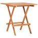 Ensemble de bistro 3pcs avec coussins beige Bois de teck massif - Photo n°3