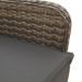 Ensemble de bistro de jardin 3 pcs coussins gris poly rotin - Photo n°6