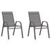 Ensemble de bistro de jardin 3 pcs Gris - Photo n°4