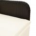 Ensemble de bistro de jardin 9 pcs coussins noir poly rotin - Photo n°8