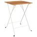 Ensemble de bistro pliable 3 pcs Bois d'acacia solide et acier - Photo n°4