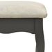 Ensemble de coiffeuse avec tabouret Gris 100x40x146cm Paulownia - Photo n°11