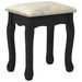 Ensemble de coiffeuse avec tabouret Noir 75x69x140 cm Paulownia - Photo n°9