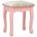 Ensemble de coiffeuse avec tabouret Rose 75x69x140 cm Paulownia - Photo n°9