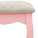 Ensemble de coiffeuse avec tabouret Rose 75x69x140 cm Paulownia - Photo n°10