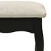 Ensemble de coiffeuse et tabouret Noir 100x40x146 cm Paulownia - Photo n°11