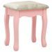 Ensemble de coiffeuse et tabouret Rose 100x40x146 cm Paulownia - Photo n°10