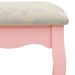 Ensemble de coiffeuse et tabouret Rose 100x40x146 cm Paulownia - Photo n°11