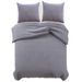 Ensemble de housse de couette Anthracite 200x200/80x80 cm - Photo n°1