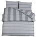 Ensemble de housse de couette Gris 200x220 cm Coton - Photo n°1