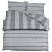 Ensemble de housse de couette Gris 260x220 cm Coton - Photo n°1