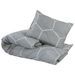 Ensemble de housse de couette Gris 260x220 cm Coton - Photo n°3