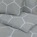 Ensemble de housse de couette Gris 260x220 cm Coton - Photo n°5