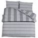 Ensemble de housse de couette Gris 260x240 cm Coton - Photo n°1