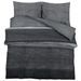 Ensemble de housse de couette gris foncé 135x200 cm Coton - Photo n°1