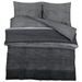 Ensemble de housse de couette gris foncé 260x220 cm Coton - Photo n°1