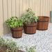 Ensemble de jardinière godet 3 pcs bois massif de sapin - Photo n°1