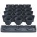 Ensemble de jardinières verticales 12 pcs Anthracite PP - Photo n°4