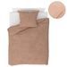 Ensemble de literie 4 pcs Molleton Beige 140x200/60x70 cm - Photo n°1