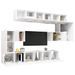 Ensemble de meuble TV 10 pcs Blanc - Photo n°3