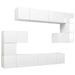 Ensemble de meuble TV 10 pcs Blanc brillant - Photo n°2