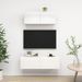 Ensemble de meuble TV 2 pcs Blanc brillant 2 - Photo n°1