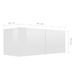 Ensemble de meuble TV 2 pcs Blanc brillant - Photo n°7