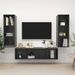 Ensemble de meuble TV 3 pcs Gris brillant 4 - Photo n°1