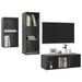 Ensemble de meuble TV 3 pcs Gris brillant 3 - Photo n°3