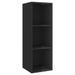 Ensemble de meuble TV 3 pcs Noir brillant - Photo n°5