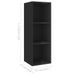 Ensemble de meuble TV 3 pcs Noir brillant - Photo n°7