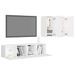 Ensemble de meuble TV 4 pcs Blanc 15 - Photo n°3