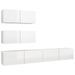 Ensemble de meuble TV 4 pcs Blanc brillant 9 - Photo n°2