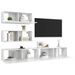 Ensemble de meuble TV 4 pcs Blanc brillant 9 - Photo n°3