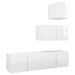 Ensemble de meuble TV 4 pcs Blanc brillant 7 - Photo n°2