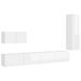 Ensemble de meuble TV 4 pcs Blanc brillant 13 - Photo n°2