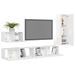 Ensemble de meuble TV 4 pcs Blanc brillant 13 - Photo n°3