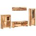 Ensemble de meuble TV 4 pcs Bois solide - Photo n°1