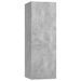 Ensemble de meuble TV 4 pcs Gris béton 3 - Photo n°6