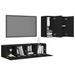 Ensemble de meuble TV 4 pcs Noir 15 - Photo n°3