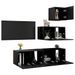 Ensemble de meuble TV 4 pcs Noir 16 - Photo n°3