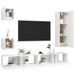 Ensemble de meuble TV 5 pcs Blanc 8 - Photo n°3