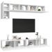 Ensemble de meuble TV 5 pcs Blanc 7 - Photo n°3