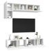 Ensemble de meuble TV 5 pcs Blanc 6 - Photo n°3