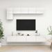 Ensemble de meuble TV 5 pcs Blanc brillant 4 - Photo n°1