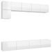 Ensemble de meuble TV 5 pcs Blanc brillant 4 - Photo n°2