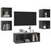 Ensemble de meuble TV 5 pcs Gris brillant 5 - Photo n°3