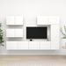 Ensemble de meuble TV 6 pcs Blanc 14 - Photo n°1