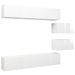 Ensemble de meuble TV 6 pcs Blanc brillant 11 - Photo n°2