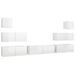 Ensemble de meuble TV 7 pcs Blanc brillant 7 - Photo n°2